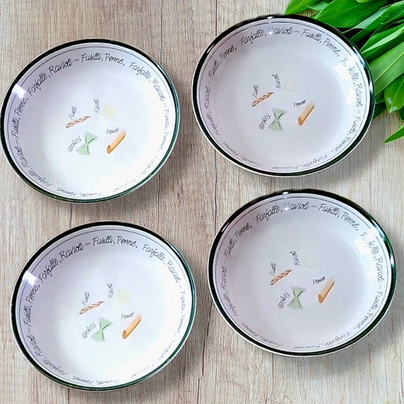 8 1/2" Stoneware Pasta Plates, Set of 2 - Picture 7 of 9